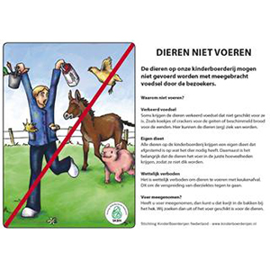 folder dieren niet voeren